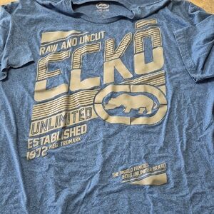 Ecko Unlimited Heather Blue Graphic Tee